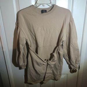Camel tan sweater knot tunic size XS/S